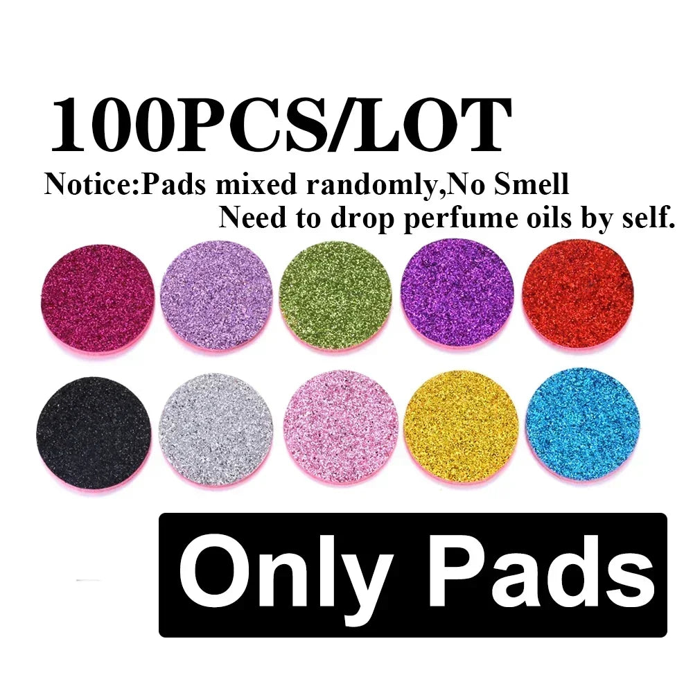 10PCS/LOT Wholesale Car Perfume Diffuser Car Clips Pendants Lockets Perfume Essential Oil Diffuser Aromatherapy Pendant Necklace
