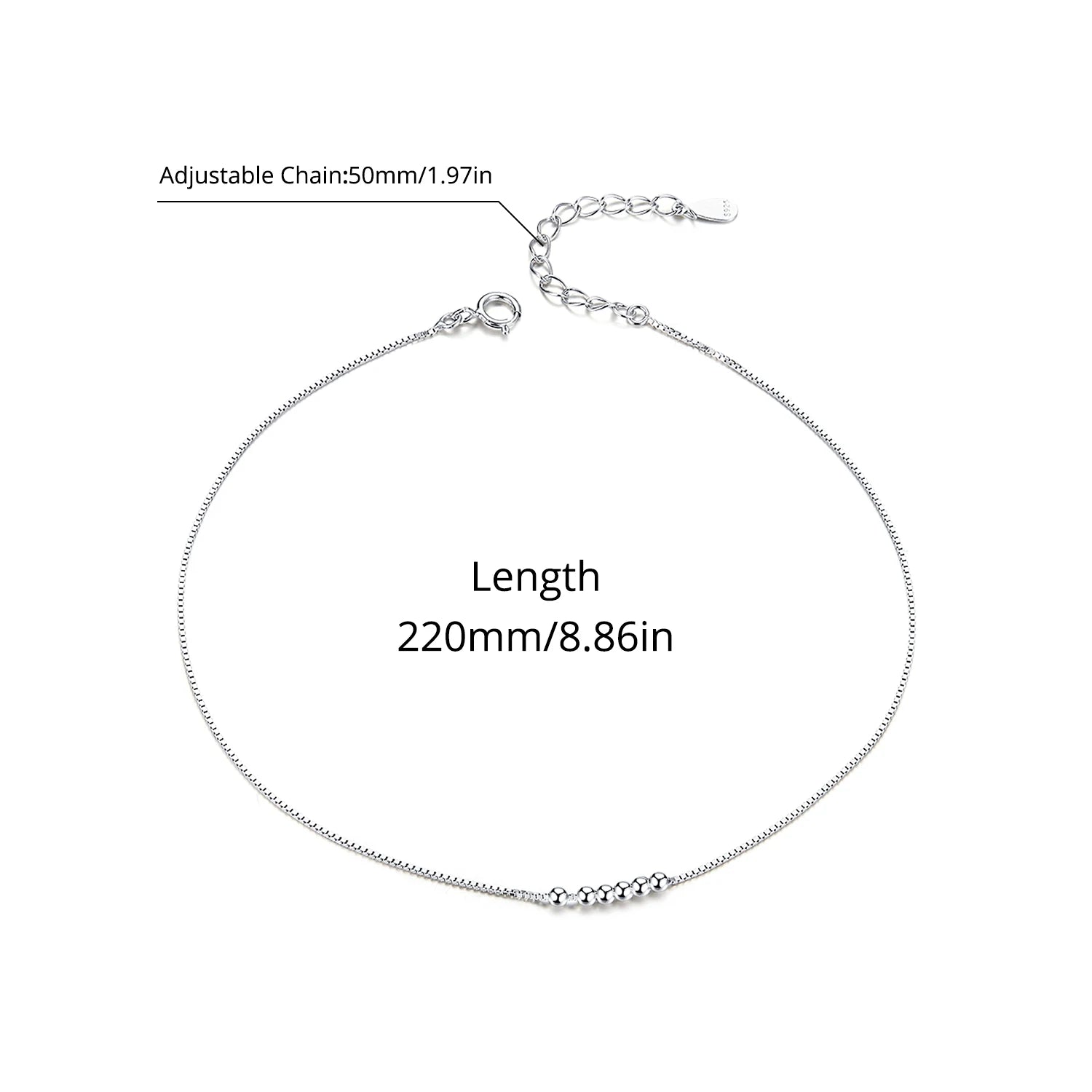 BISAER 925 Sterling Silver Infinity Love Anklet Chain Hypoallergenic Waterproof Anklets For Women Fine Jewelry Vacation Gifts