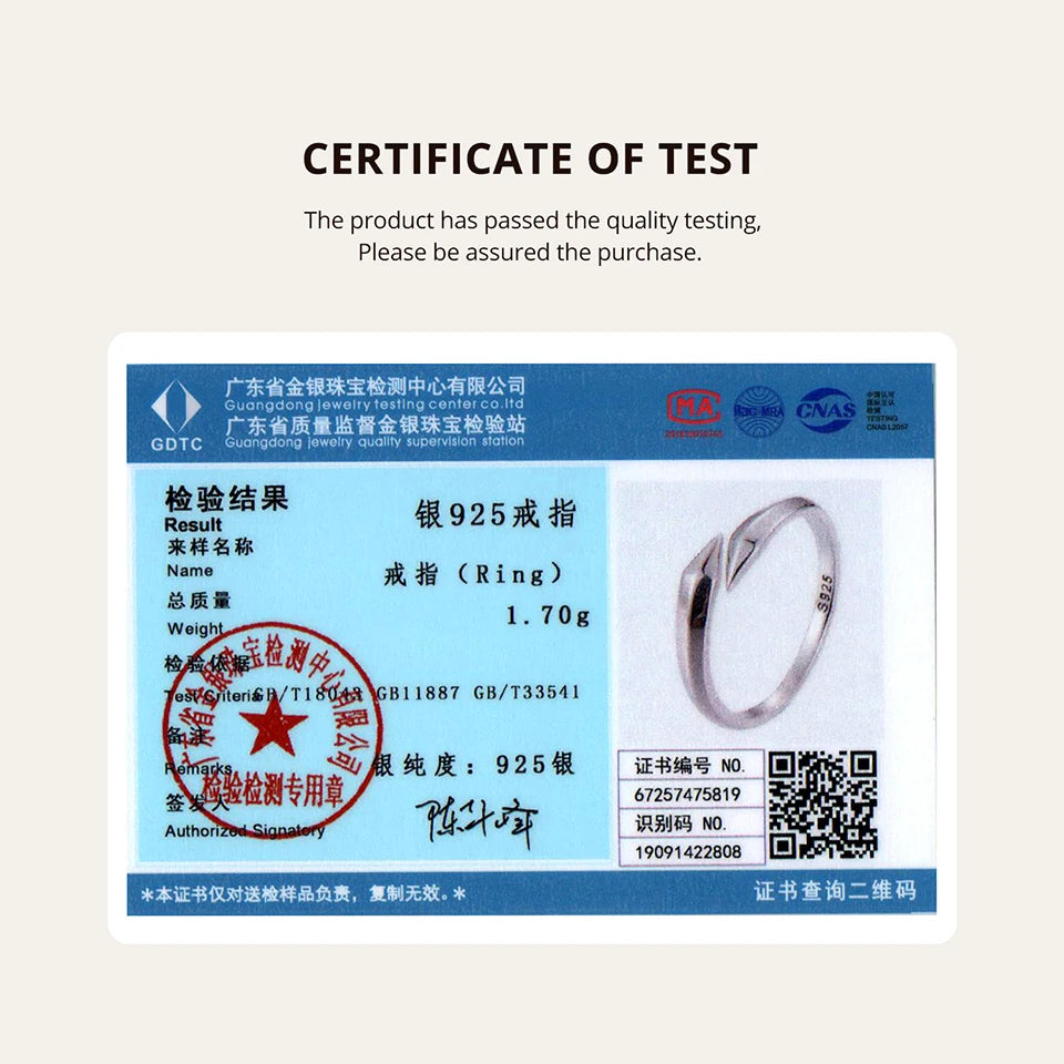 Bamoer 925 Sterling Silver Geometric Line Structural Open Ring Adjusable Arrow Ring for Personalized Women Minimalist Gift