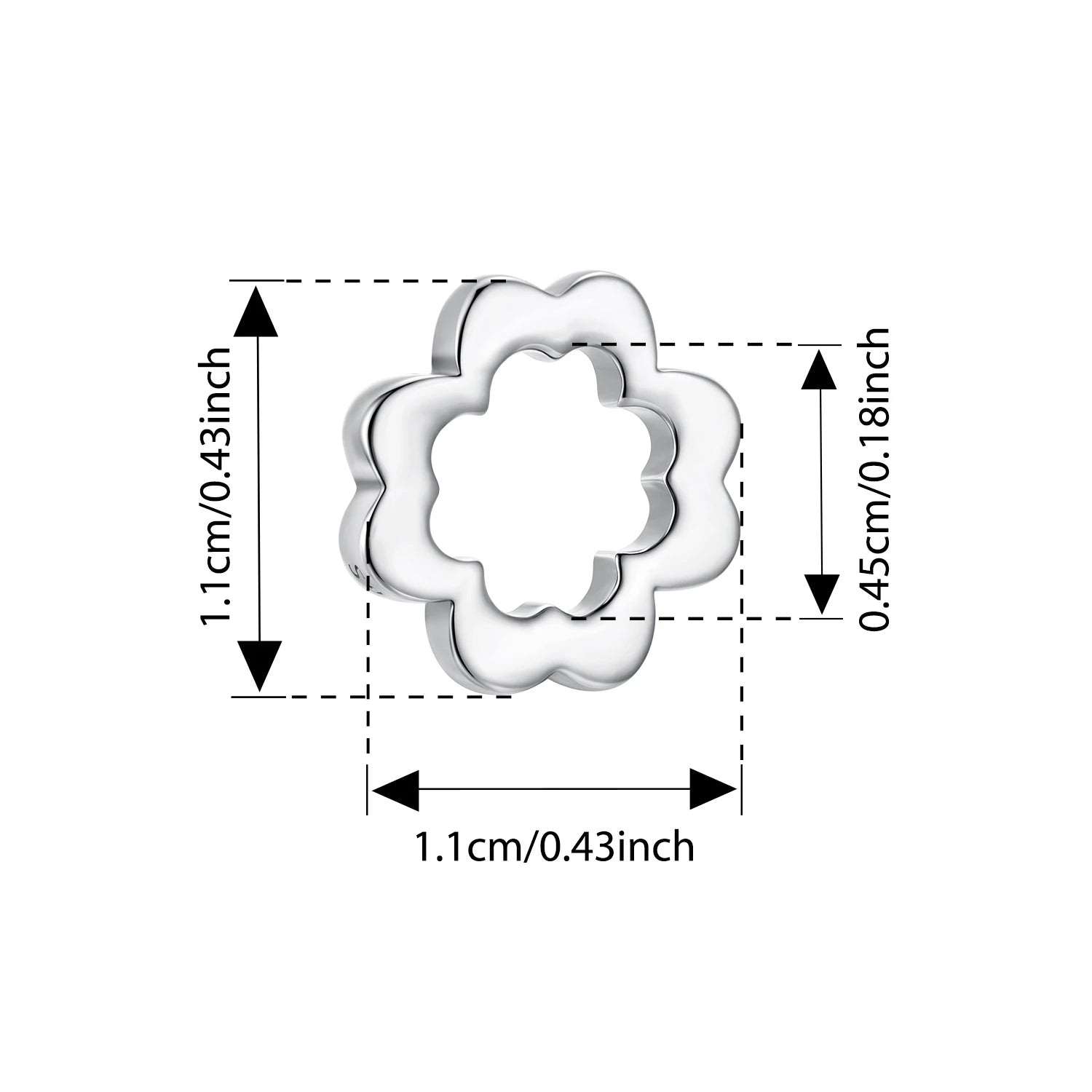 BISAER 925 Sterling Silver Heart Charm Bead Star Celtic Symbol Pendant For Women DIY Bracelet & Necklace Fine Jewelry Gift