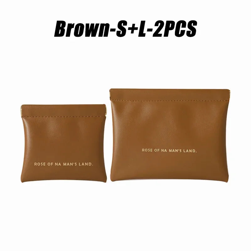 Small Makeup Bag Data Mini Portable Cable  Digital Storage Bag Automatically Closes Wired Earphones Carrying Bag Power Charger