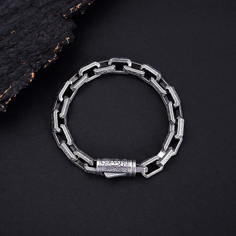Viking Ouroboros vintage punk bracelet for men copper fashion Jewelry hippop street culture - Madeinsea©