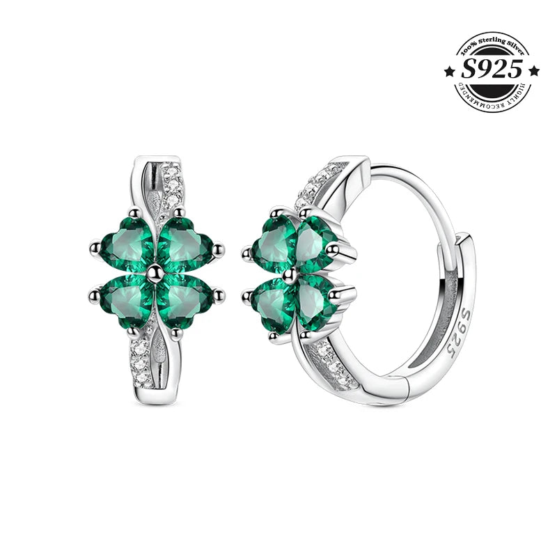 Simple Original 100% 925 Sterling Silver Sparkling Zircon Butterfly Liquid Metal Double Hoop Earrings For Women Wedding Jewelry