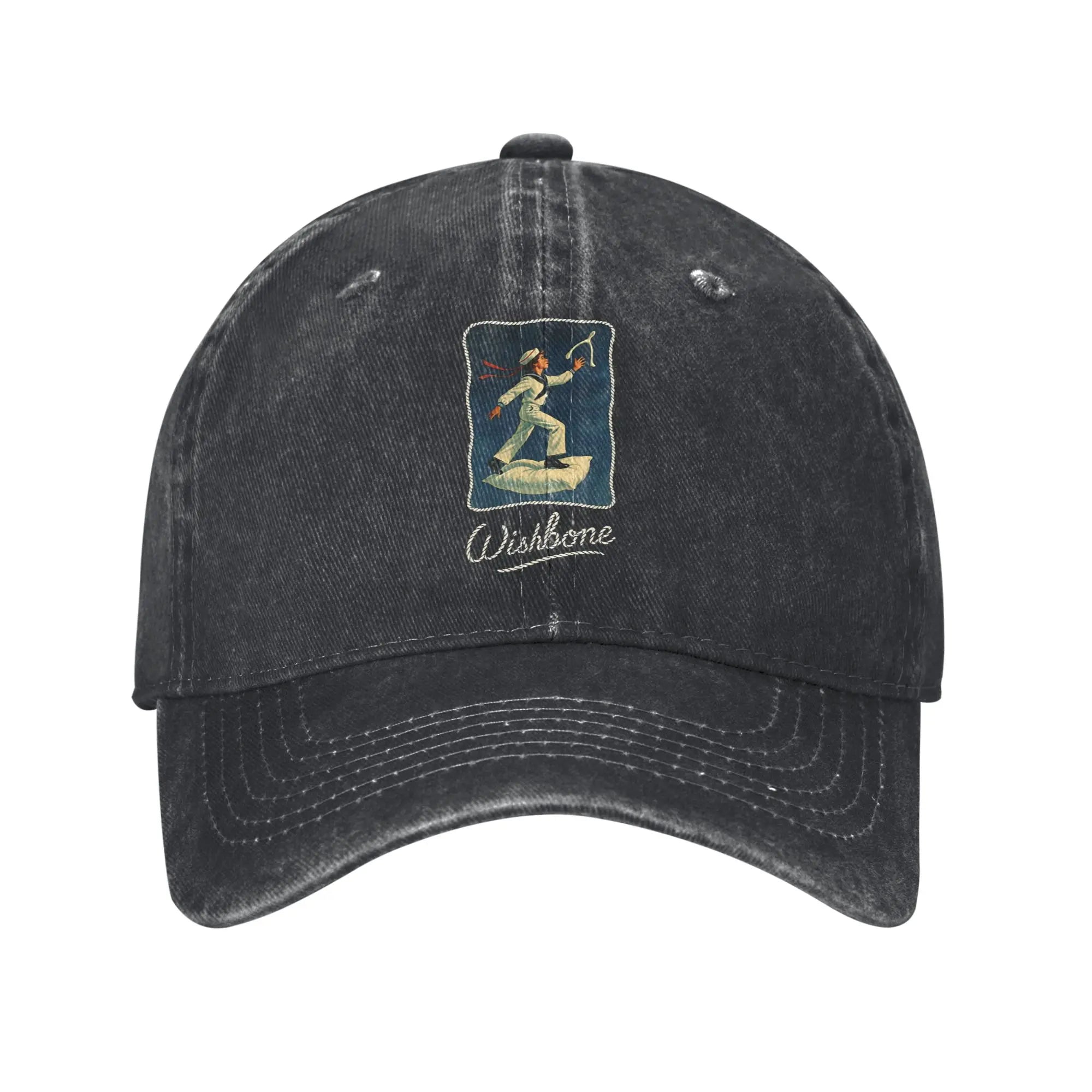 Conan Gray Wishbone World Tour 2026  Baseball Cap Distressed Denim Washed  Headwear for Men Women Activities Gift Caps Hat
