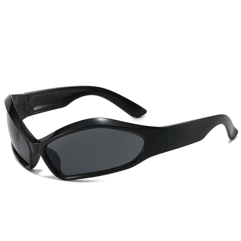 2025 New Men's Y2K Punk Sunglasses Outdoor Cycling Sports Sun Glasses Women Vintage Shades Trendy Goggle Eyewear 2000S Aesthetic