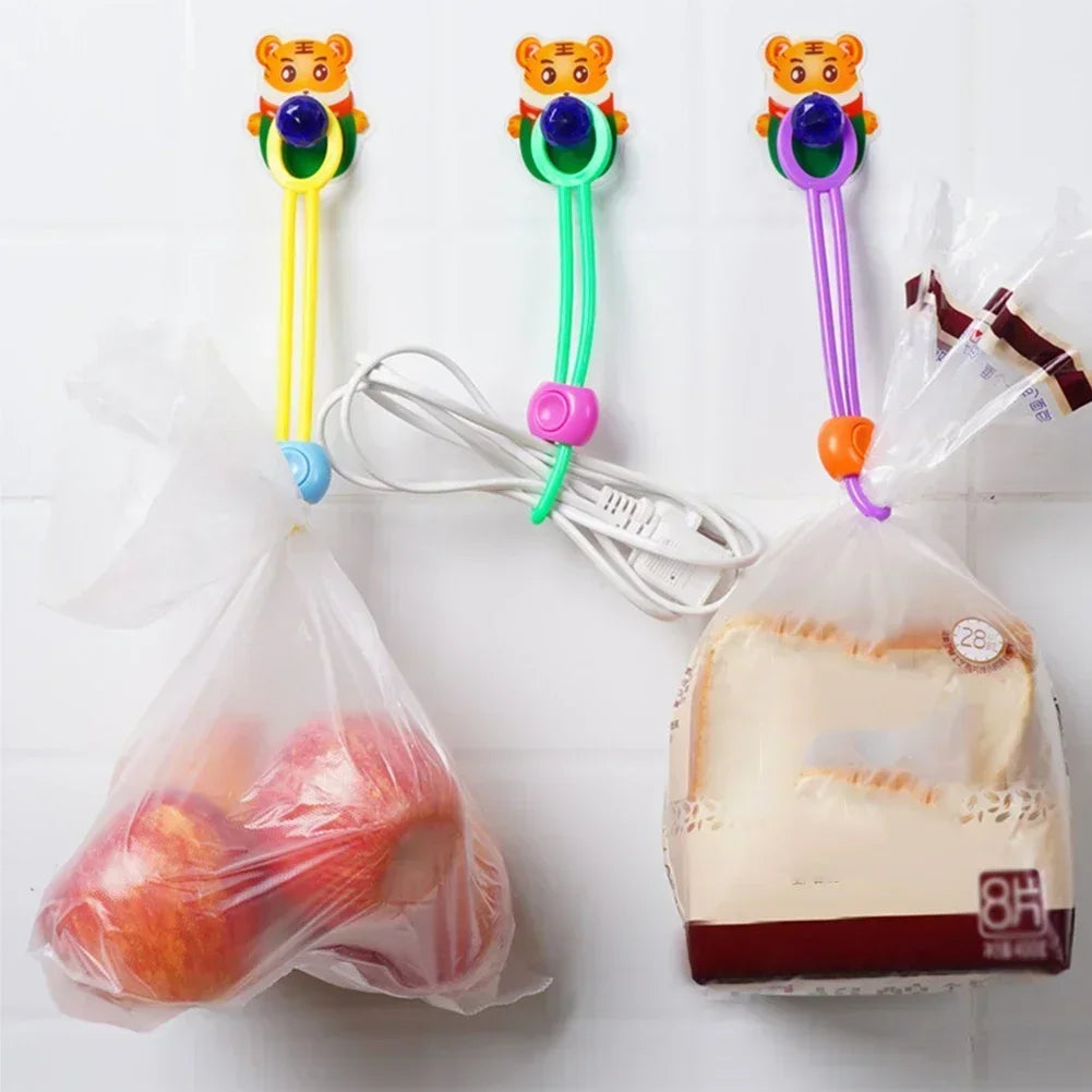 Upgraded Snack Bag Sealing Strap Food Bag Clips Multi-Purpose Sealer Reusable Cable Ties for Home Kitchen Office - Madeinsea©