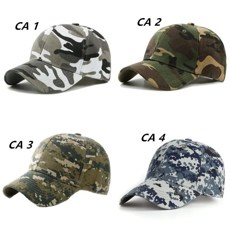 Outdoor Sunscreen Cycling Motorcycle Sunhat Camouflage Printed Sports Jungle Hiking Hunting Sunscreen Visors Golf Baseball Caps