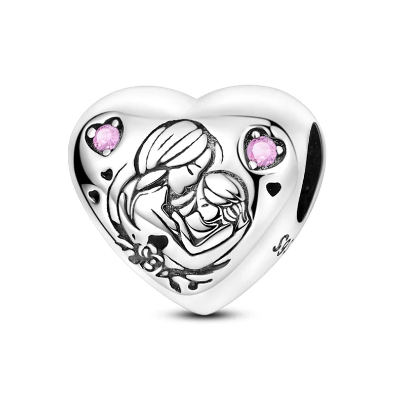 Hot Sale Charms Beads 925 Sterling Silver Pink Perfume Bottle Letter Luminous Firefly Tarot Card Beads Fit DIY Bracelets Jewelry - Madeinsea©