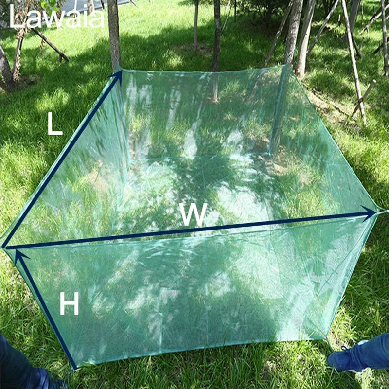 Lawaia Fish Net Cage Netting Fish Breeding Cage No Cover Crayfish Network Stake Net Pond Fish Farming Aquaculture Small Mesh