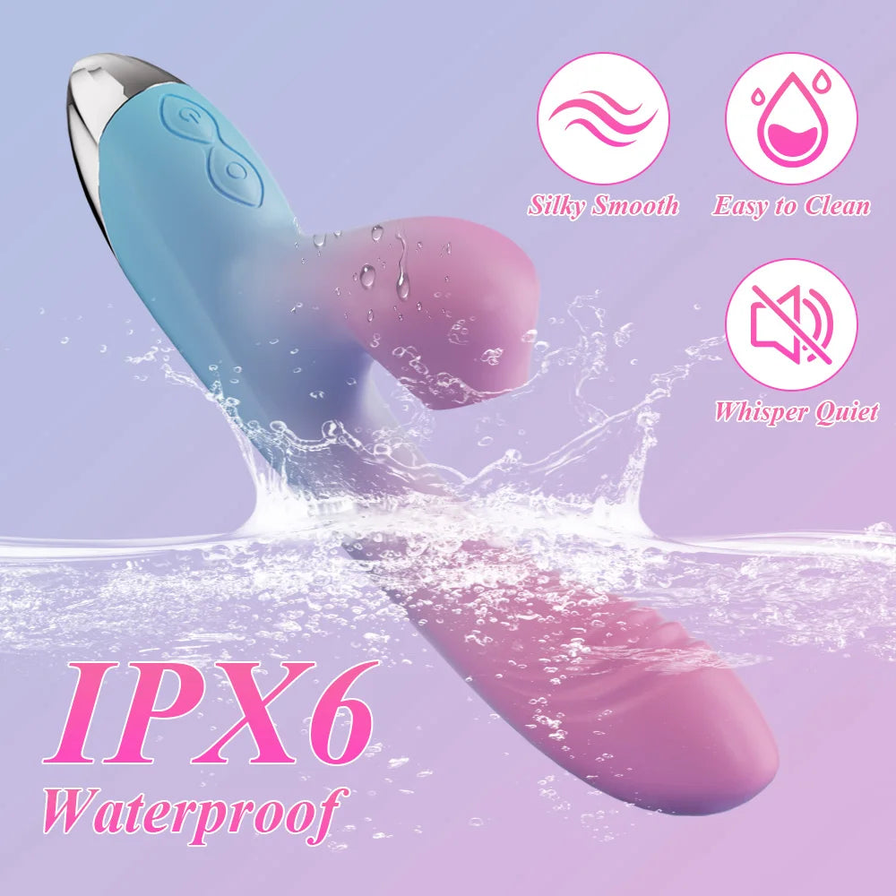 Vibromasseur 3 en 1 pour femme, stimulateur clitoridien par aspiration, 10 modes puissants, sextoy féminin pour adultes.