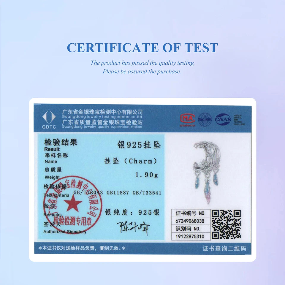 BAMOER Mond-Traumfänger-Anhänger aus 925er Sterlingsilber, passend für Original-Armbänder, DIY-Schmuckzubehör, Bamoer Beads BSC1104