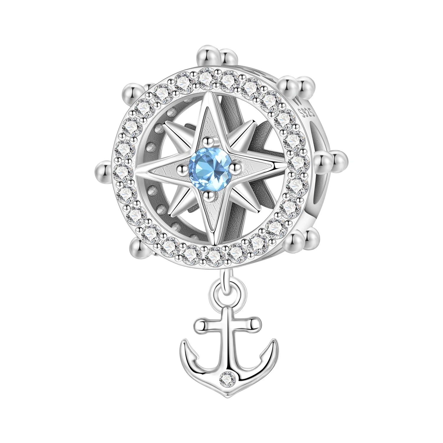 PANPOKI 925 Sterling Silver Devil Fish Marine Creatures Beads Original Pendants Bracelet Charm Jewelry Party DIY Trendy Gifts