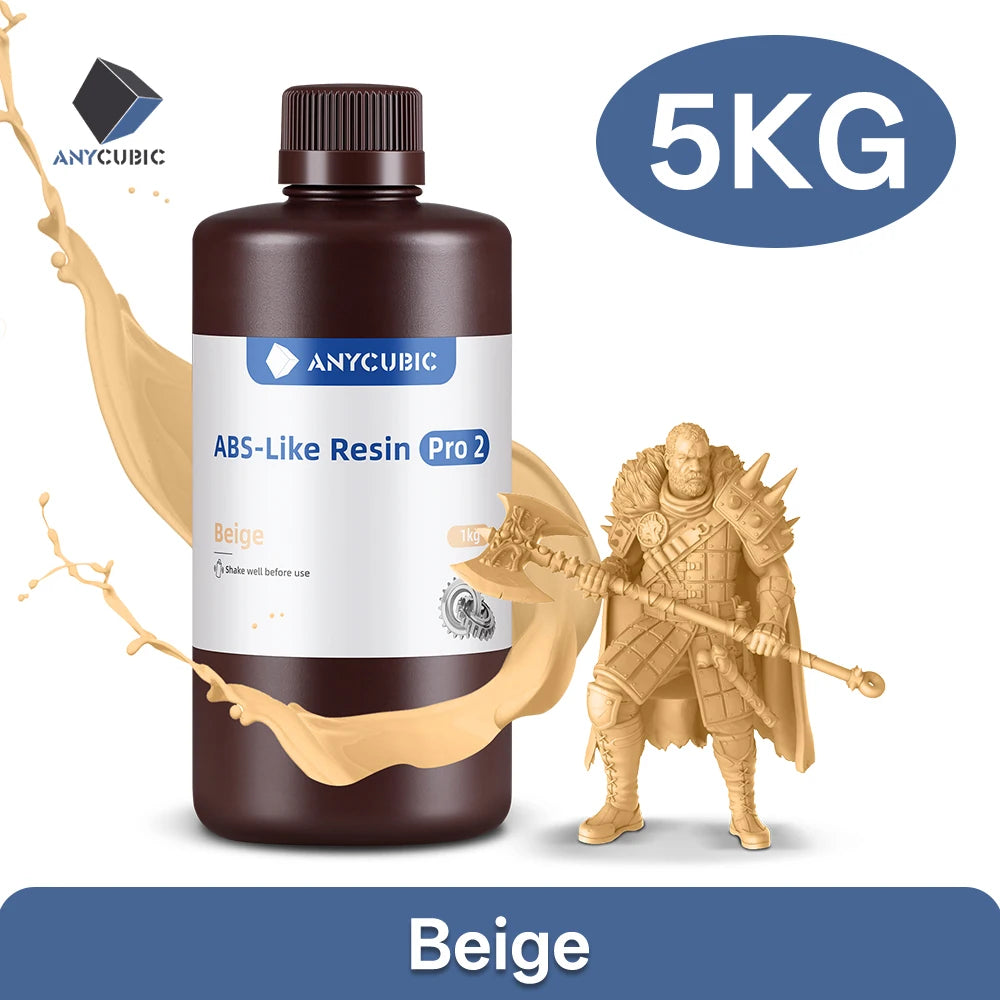 Newest Anycubic ABS-Like+ Resin Pro 2 Rapid UV Curing 405nm Standard Photopolymer Resin ABS 3D Resin High Precision for LCD