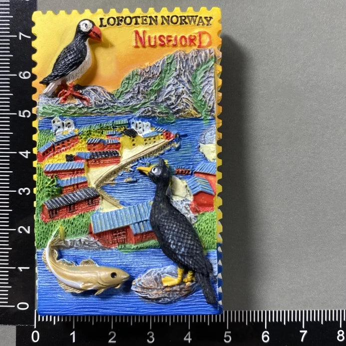 Europe Norway 3D Fridge Magnets Tourism Souvenir Refrigerator Magnets Sticker Collection Handicraft Decoration Articles