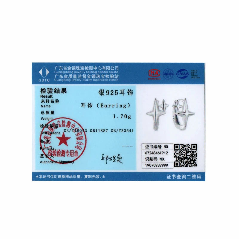 BISAER Boucles d'oreilles créoles en argent sterling 100 % 925 avec étoiles de rêve pour femme, bijoux de fête, de mariage, de fête, EFE1076