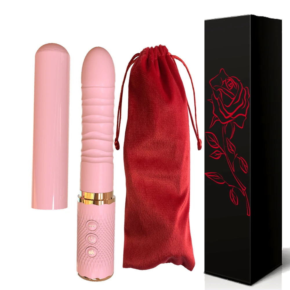 Dual motor Realistic Thrusting Dildo Vibrator With Heating,10 mode Sex Toys Vibrator Clitoral Stimulator For Anal Stimulation