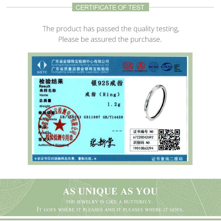 BAMOER Echt 925 Sterling Silber Stern Ring Frauen Türkis Ring Sterling Silber Glück Frieden Schmuck Geschenk