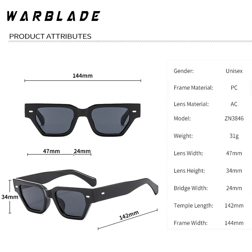 Small Square Frame Rice Nail Sunglasses For Men High-end Trendy Street Photography Sunglasses For Women Fashion Designer Glasses