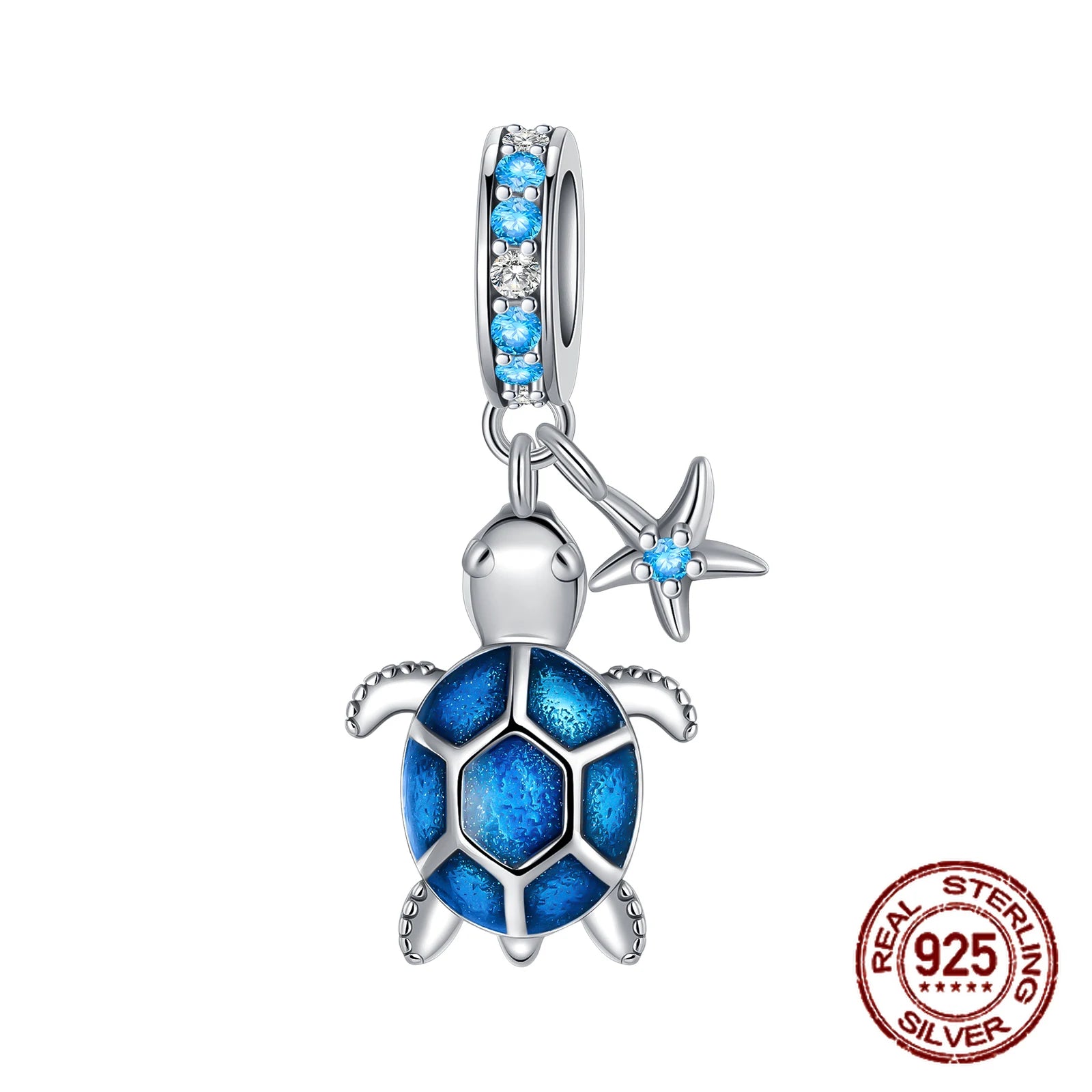 Breloque en argent sterling 925 représentant la lune, l'étoile, l'avion, l'espace, série bleue, compatible avec les bracelets Pandora originaux, bijoux à offrir