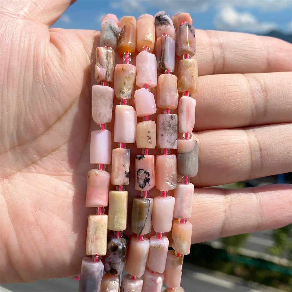 Natural Irregular Cylinder Stone Bead Charoite Amethyst Apatite Loose Charm Beads For Reiki Jewelry Making Bracelet Necklace DIY - Madeinsea©