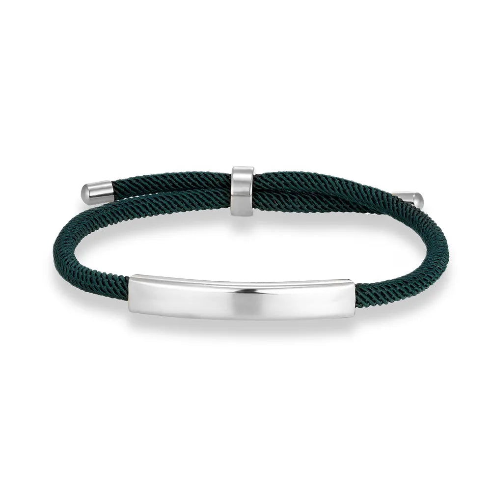 MKENDN Personalized Medical Alert Bracelet Custom Name Engrave Logo Id Phone Bracelets Trendy Emergency Rope Bracelet Gifts