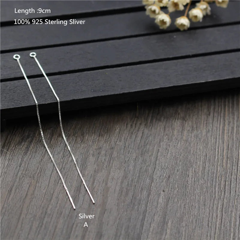 925 Sterling Silber Ohrringe DIY Schmuckzubehör Box Kette Ohr Linie Ohr Draht für Frauen Ohrringe DIY Schmuck Erkenntnisse Herstellung