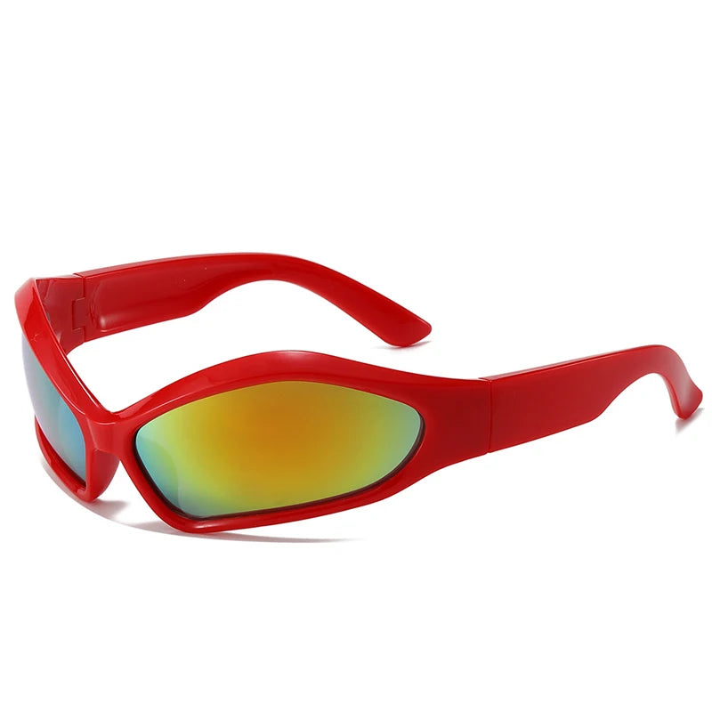 2025 New Men's Y2K Punk Sunglasses Outdoor Cycling Sports Sun Glasses Women Vintage Shades Trendy Goggle Eyewear 2000S Aesthetic