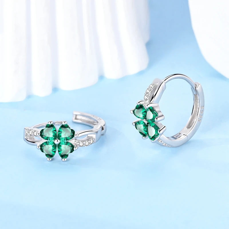 Simple Original 100% 925 Sterling Silver Sparkling Zircon Butterfly Liquid Metal Double Hoop Earrings For Women Wedding Jewelry