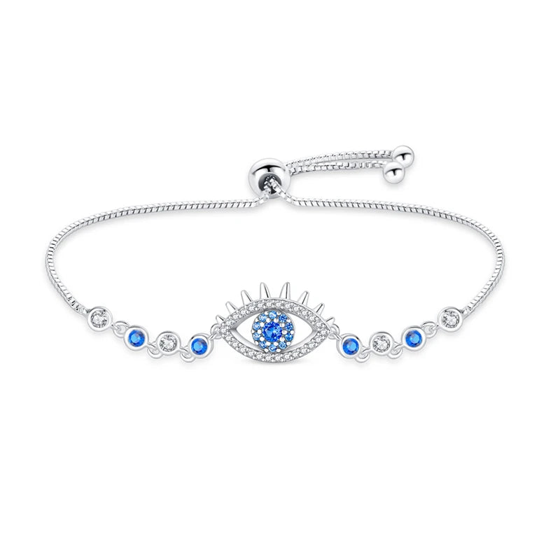 Trendy Bracelet For Women 925 Silver Sparkling Lucky Infinite Symbol Sakura Sunflower Butterfly Pendant Bracelet Wedding Jewelry