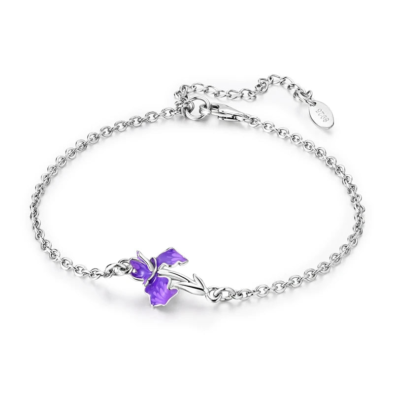 Trendy Bracelet For Women 925 Silver Sparkling Lucky Infinite Symbol Sakura Sunflower Butterfly Pendant Bracelet Wedding Jewelry
