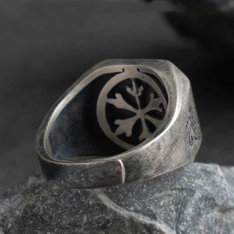 Retro Egypt Anubis Horus Ring For Men Punk Gothic Rock Hiphop Open Ring Handmade Designer Jewelry Biker Accessories Lover Gift - Madeinsea©