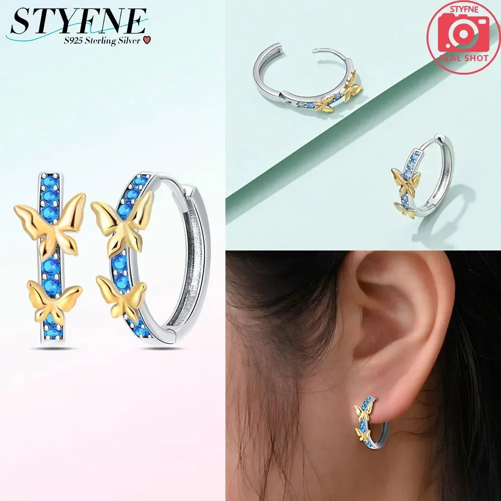 2025 All New Sterling Silver S925 Honey Bees, Cats, Dogs Zircon Earrings and Eardrop Simple Fine Jewelry Women Girls Party Gift