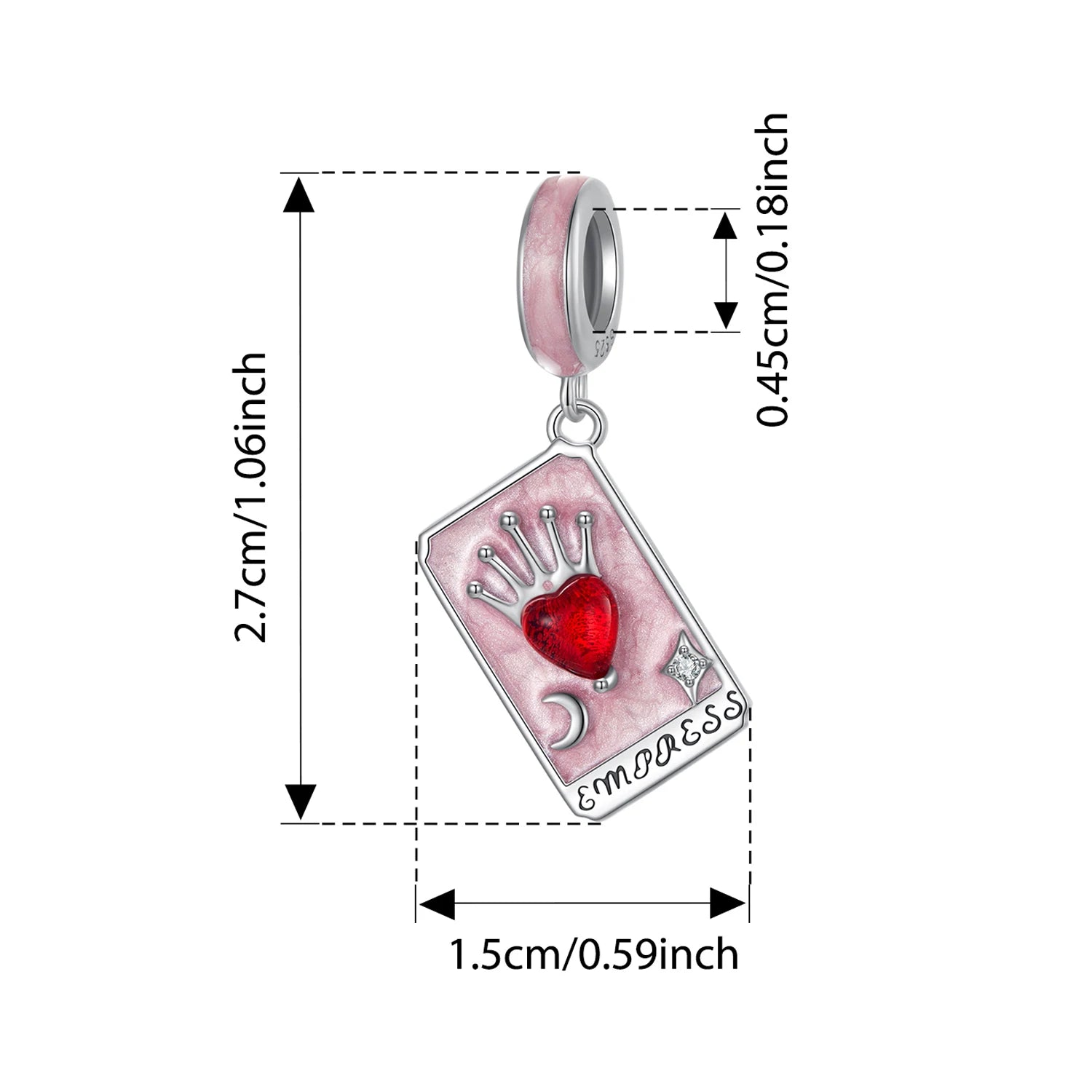 BISAER 925 Sterling Silver Pink FireworkAs Castle Pendant Game Consoles Suitable Charm Bead Fit Women DIY Bracelet Fine Jewelry