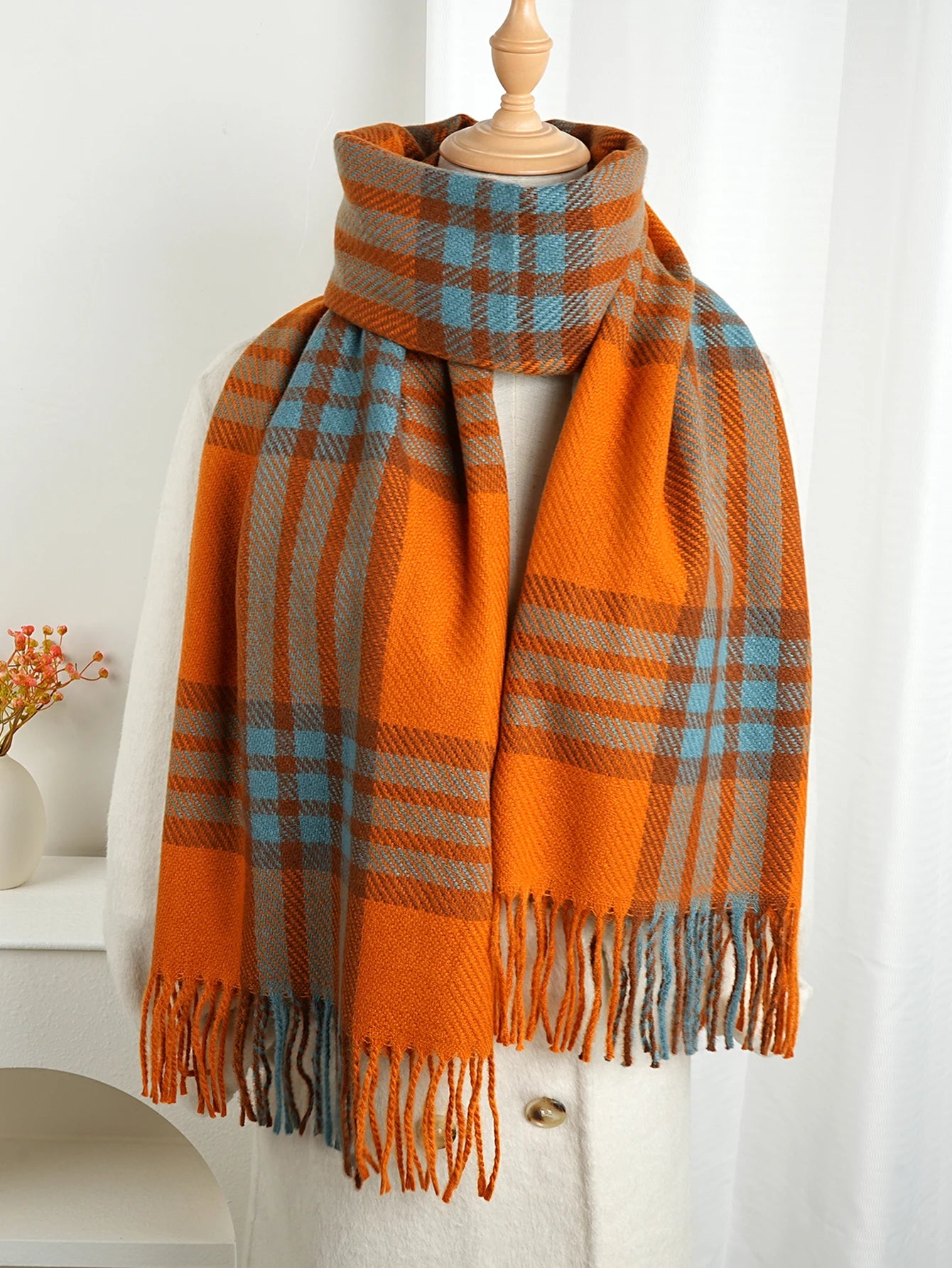 200*70cm Oversize Classic Plaid women scarf Cashmere Shawl men wrap Superior quality thickening female bandanna pashmina muffler