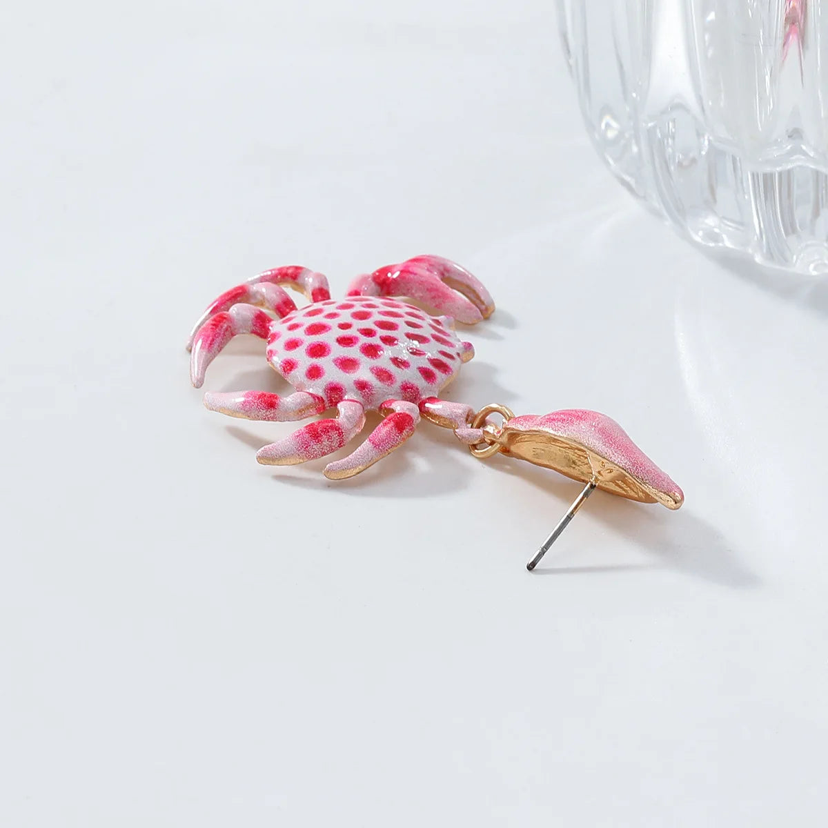 ZAA Summer Beach Style Exaggerated Cute Crab Earrings