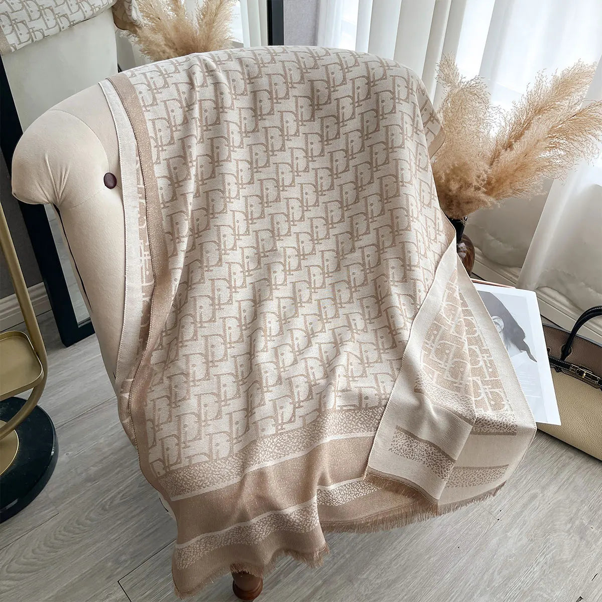 2025 Ladies Muslim Hijab Golden Thread Scarves Spring and Autumn Sun Protection Decoration Shawl Foulard Wrap Headscarf Scarf
