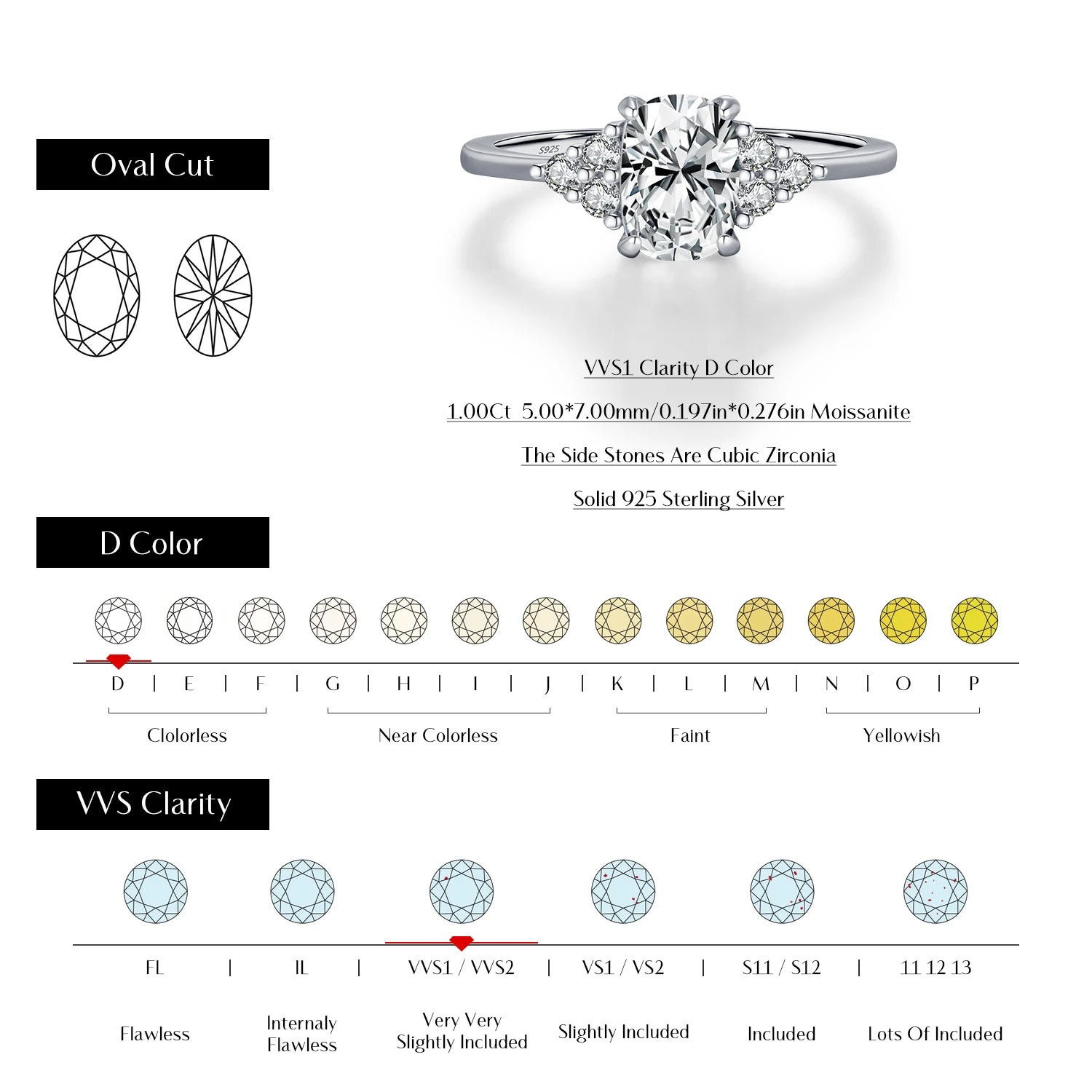 MODIAN D Color VVS1 Rectangle Moissanite 925 Sterling Silver Trendy Sparkling Wedding Engagement Rings For Women Fine Jewelry