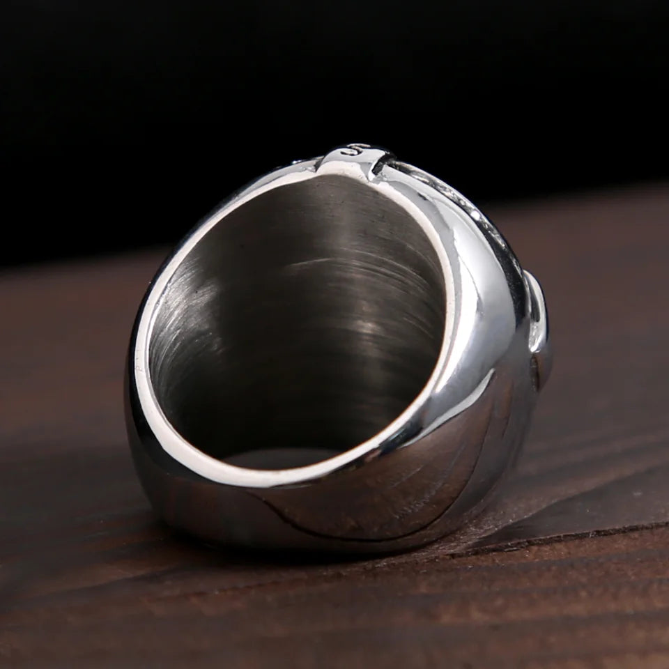 Vintage Stainless Steel Compass Ring For Men and Women - Madeinsea©