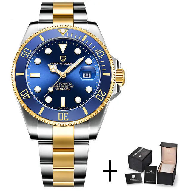 PAGANI DESIGN Top Brand Men's Mechanical Watch Japanese Movement 100m Waterproof Sapphire Glass Men's Automatic Watch