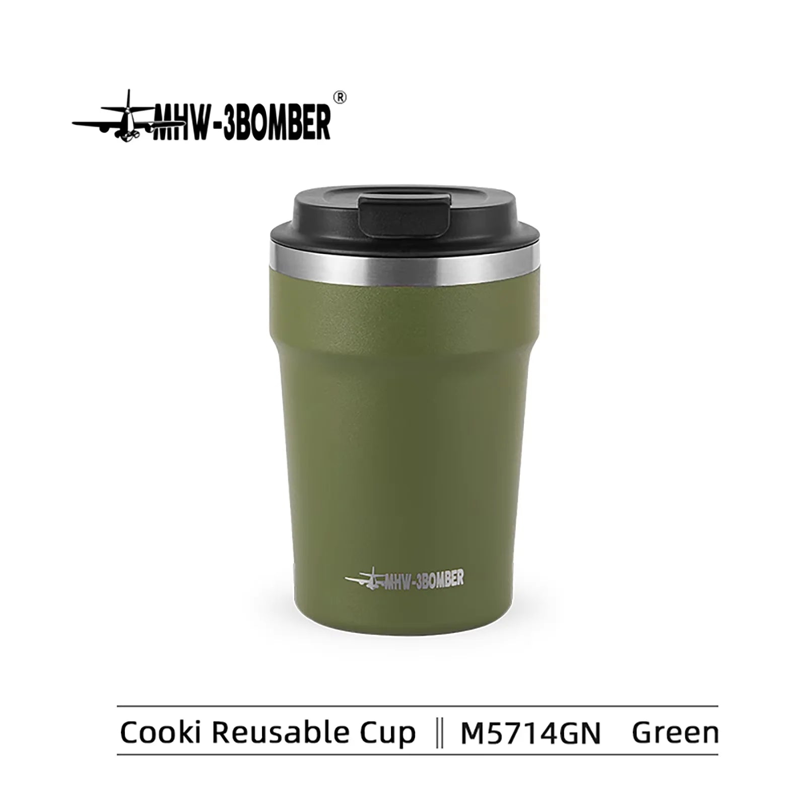 MHW-3BOMBER 360ml Cups Portable Thermo Cup For Coffee Water Mug Cup Stainless Steel Outdoor Mug With Cover Car Travel Leak-proof