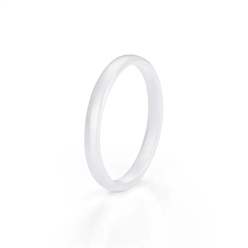 Jiayiqi Light Black White Ceramic Rings for Women Men Smooth Cut Surface Ceramic Jewelry Ring Fashion Jewelry Women Ring