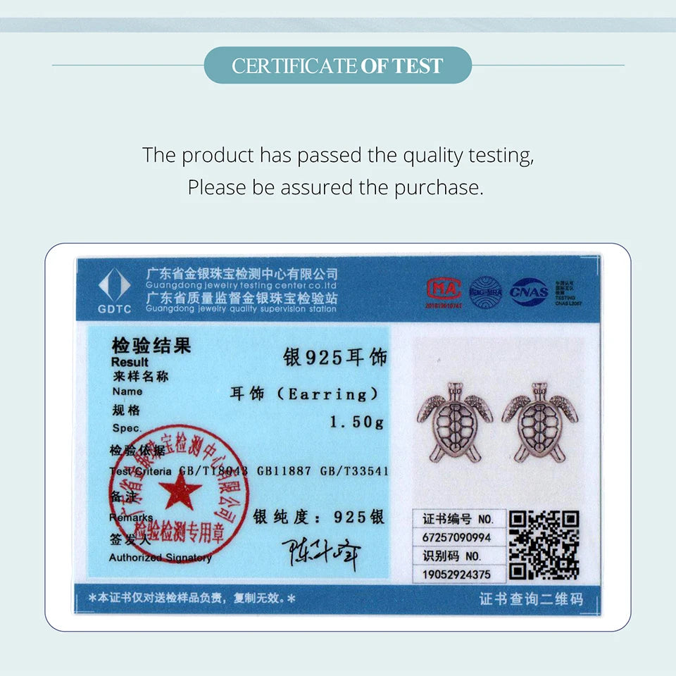 Boucles d'oreilles puces en argent sterling 925 BAMOER, motif tortue, hypoallergéniques, pour femme. Bijou raffiné, style rétro, idéal pour une soirée.