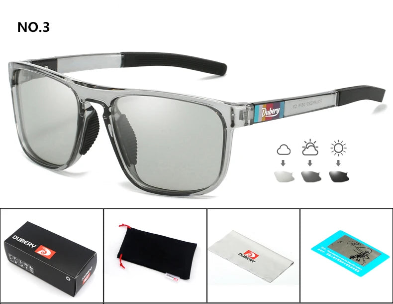 DUBERY 2025 New Fashion Polarized Sunglasses UV400 Protection Men Women Retro Classic Driving Outdoor 9 Colors Model 578