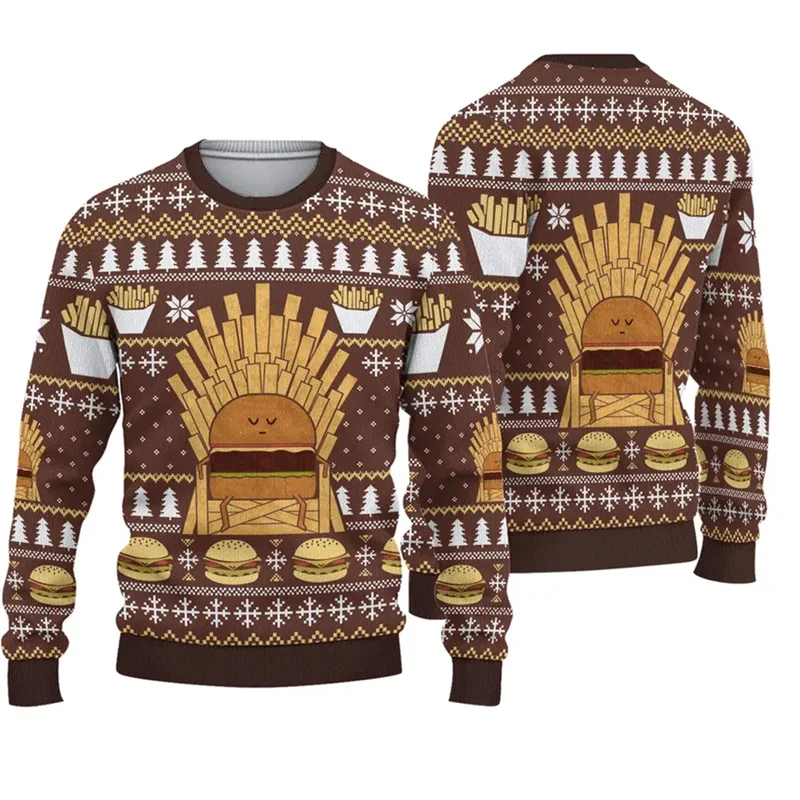 Fashion Spoof Ugly Christmas Sweater For Man Clothes Hip Hop Women Kids Men Sweatshirts Casual Pullovers Tracksuit Man Sweater