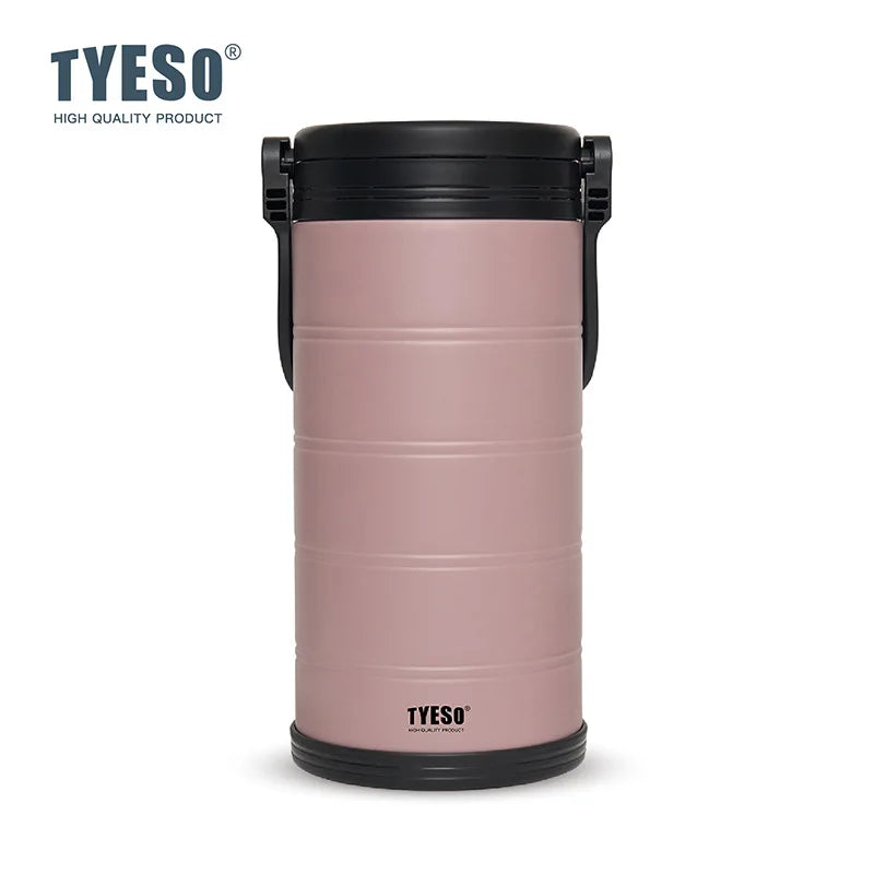 TYESO Large Capacity Vacuum Insulated Portable Cooler Portable Ice Box for Outdoor Camping Picnic Leakproof for Drinks Storage