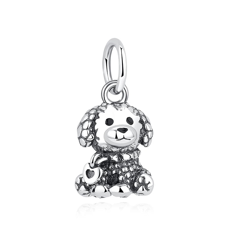 Original 925 Sterling Silver Charms Love Pets Dog Cat Paw Print Pendant Beads Fit Brand Bracelets Necklaces Women DIY Jewelry - Madeinsea©