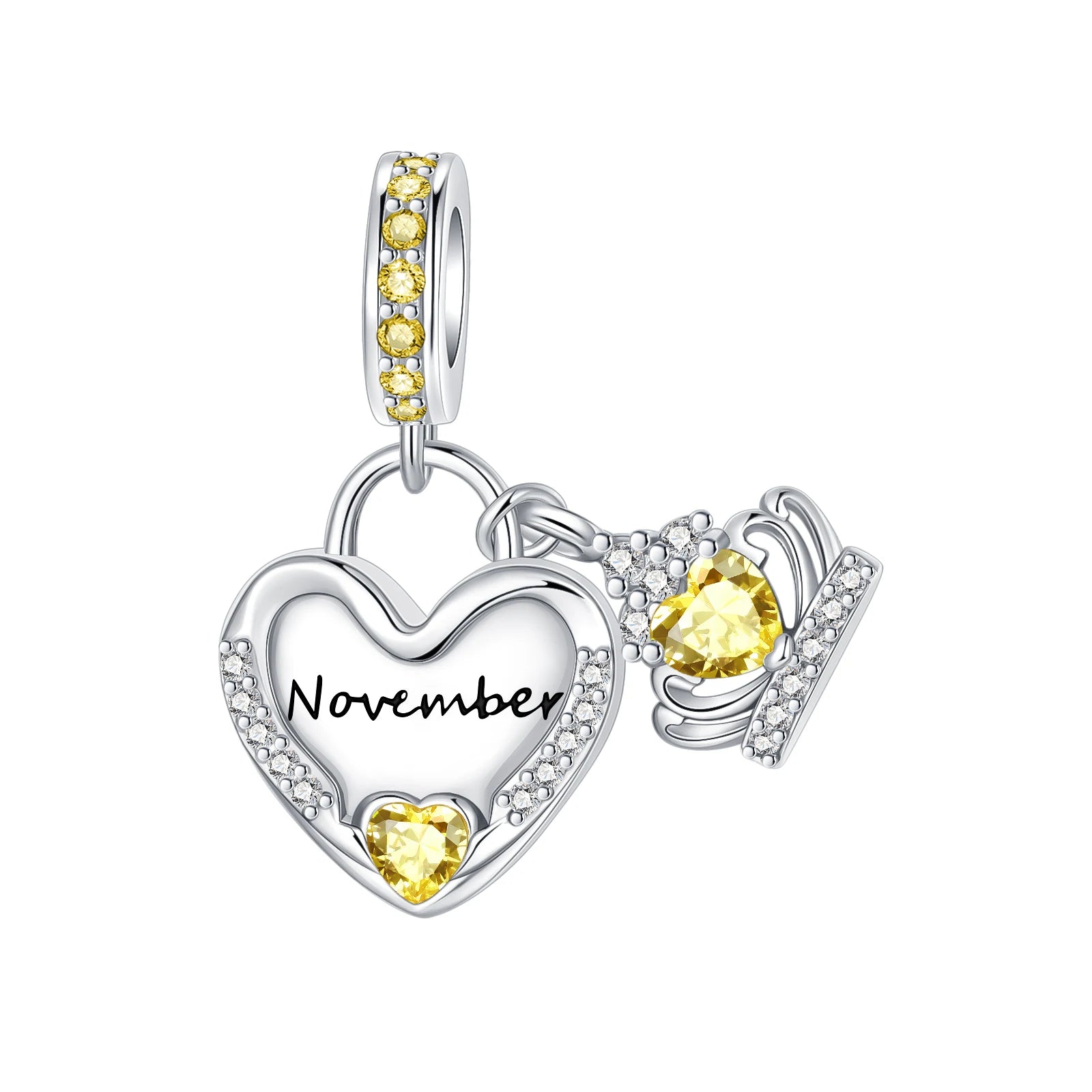 2024 neue 925 Sterling Silber Geburtstag Stein Liebe Zirkon Anhänger Perle Fit Original Pandora Charms Armband Frauen Schmuck DIY Geschenk