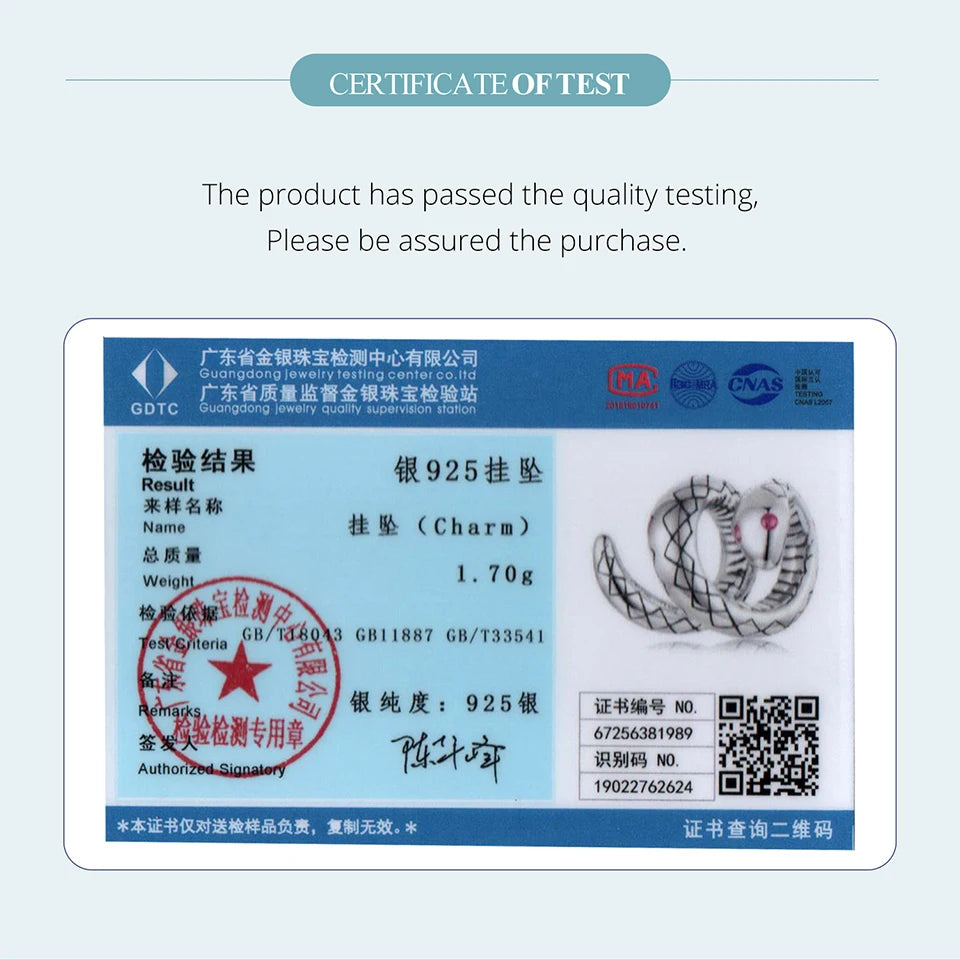 BAMOER 2025 Neuer Anhänger aus massivem 925er Sterlingsilber mit niedlichem Schlangenmotiv, passend für Originalarmbänder und DIY-Schmuckzubehör von Bamoer Beads