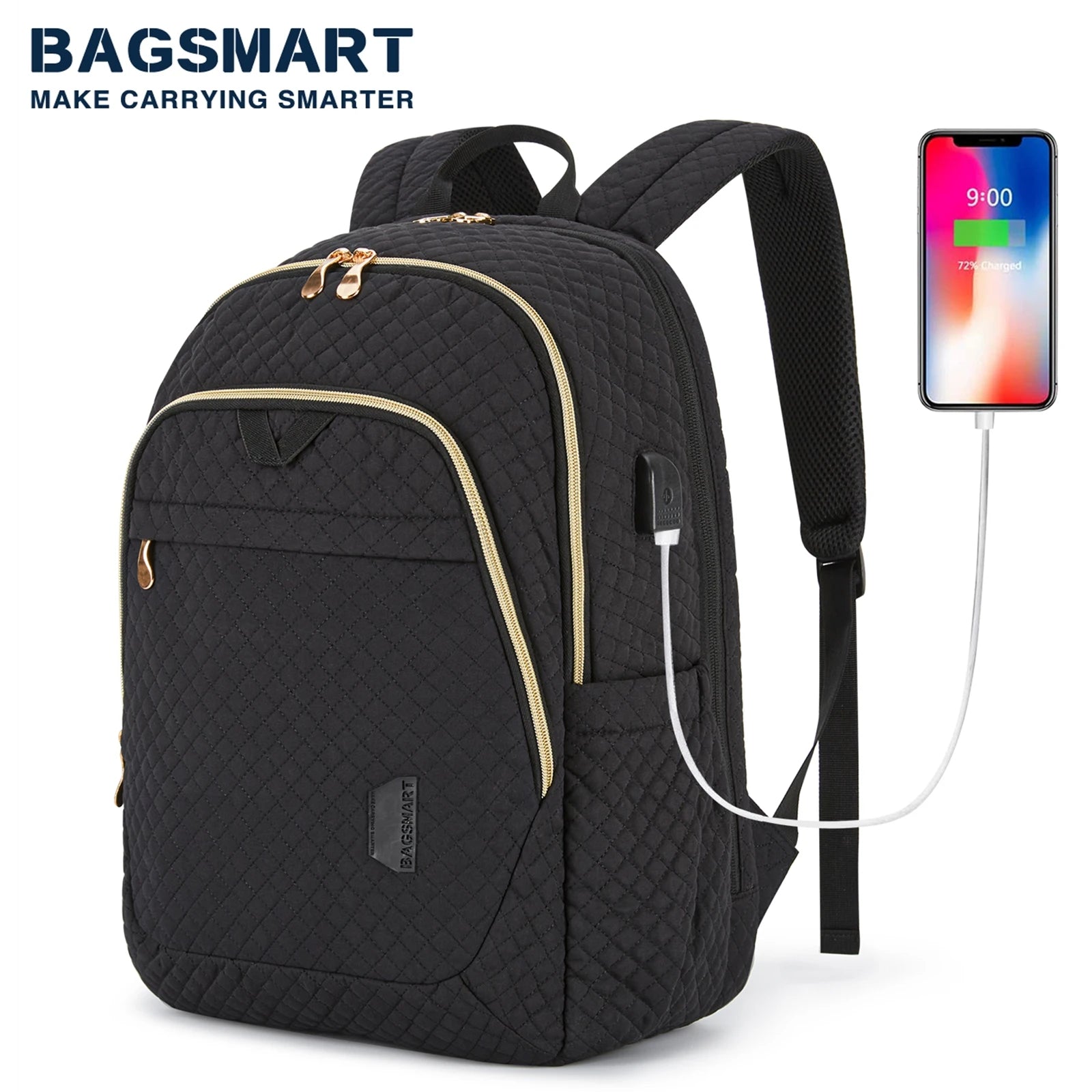 bagsmart anti-theft professional backpack with laptop compartment and rain cover Camera Backpack, DSLR SLR Waterproof Camera Bag 15 Inch & Tripod Holder & Cover, Green : Electronics offering 25L Waterproof Anti-Theft Back Pack Business