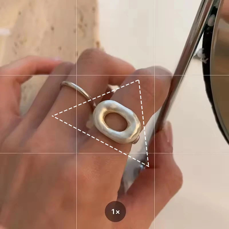 Sam Panda 925 Sterling Rings for Women Fashion Geometric Handmade Irregular Gold Star Ring Simple Fine Jelwery  Christmas Gift